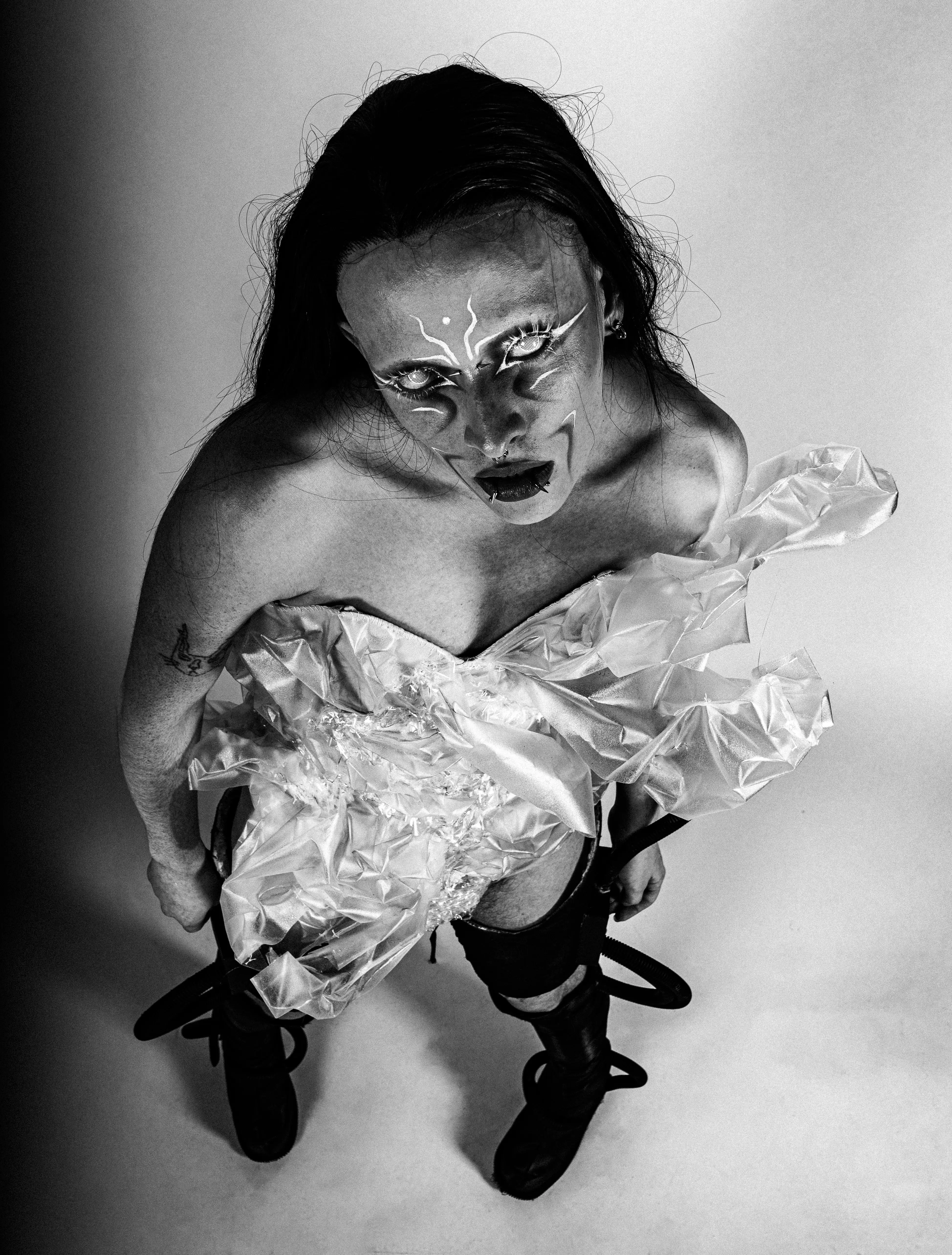 Photographie studio d'un model.